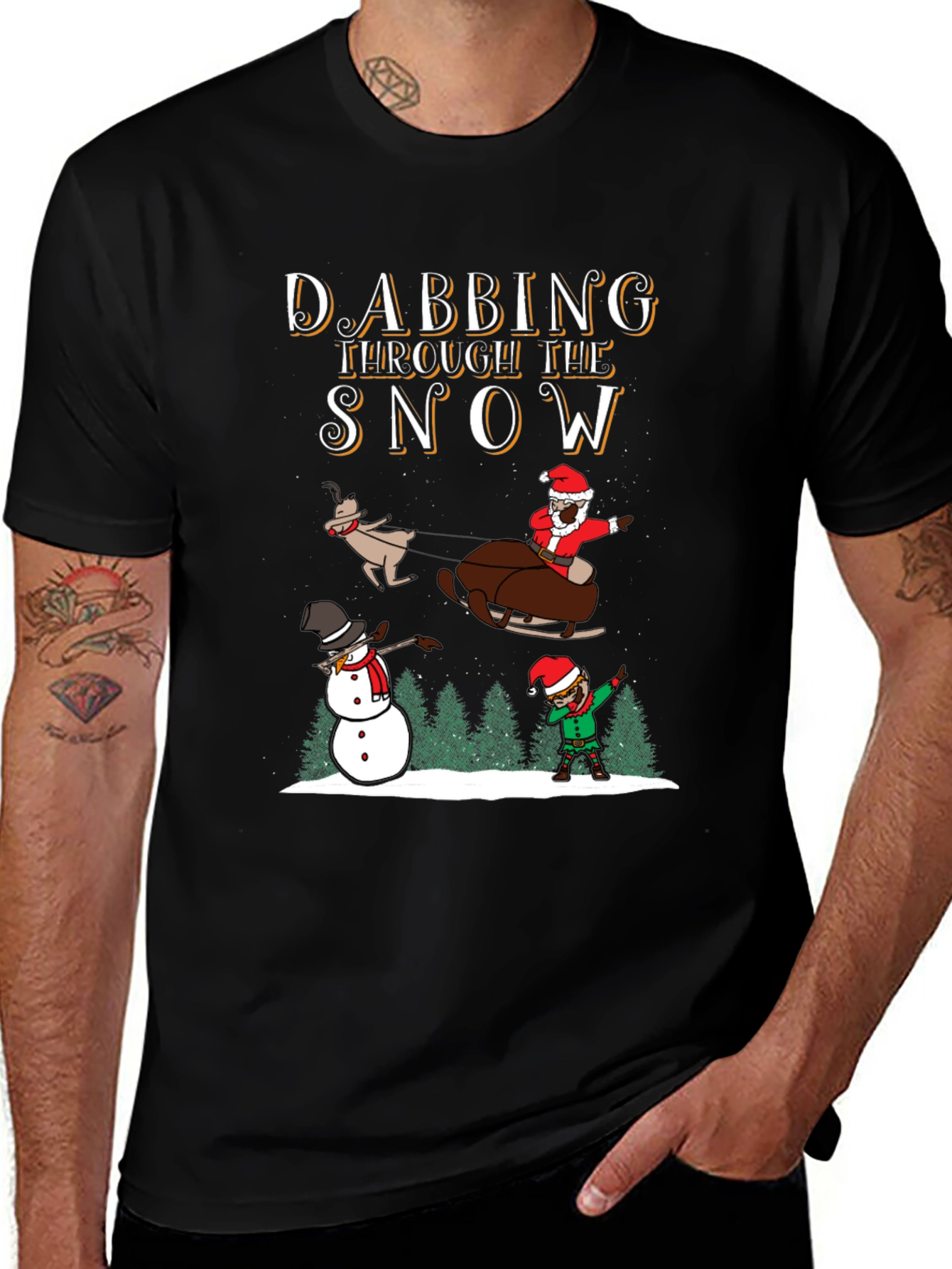 Dabbing Through The Snow T-Shirt