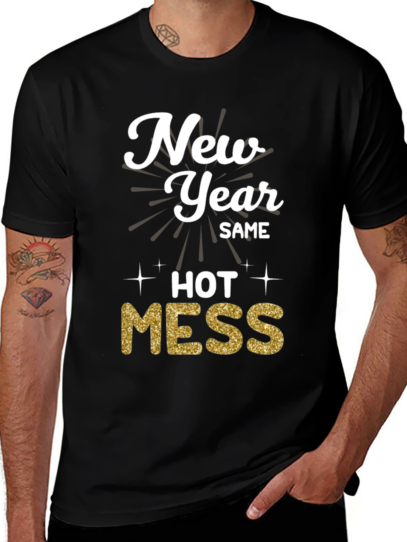 Variant 17 of New Year Same Hot Mess Graphic T-Shirt