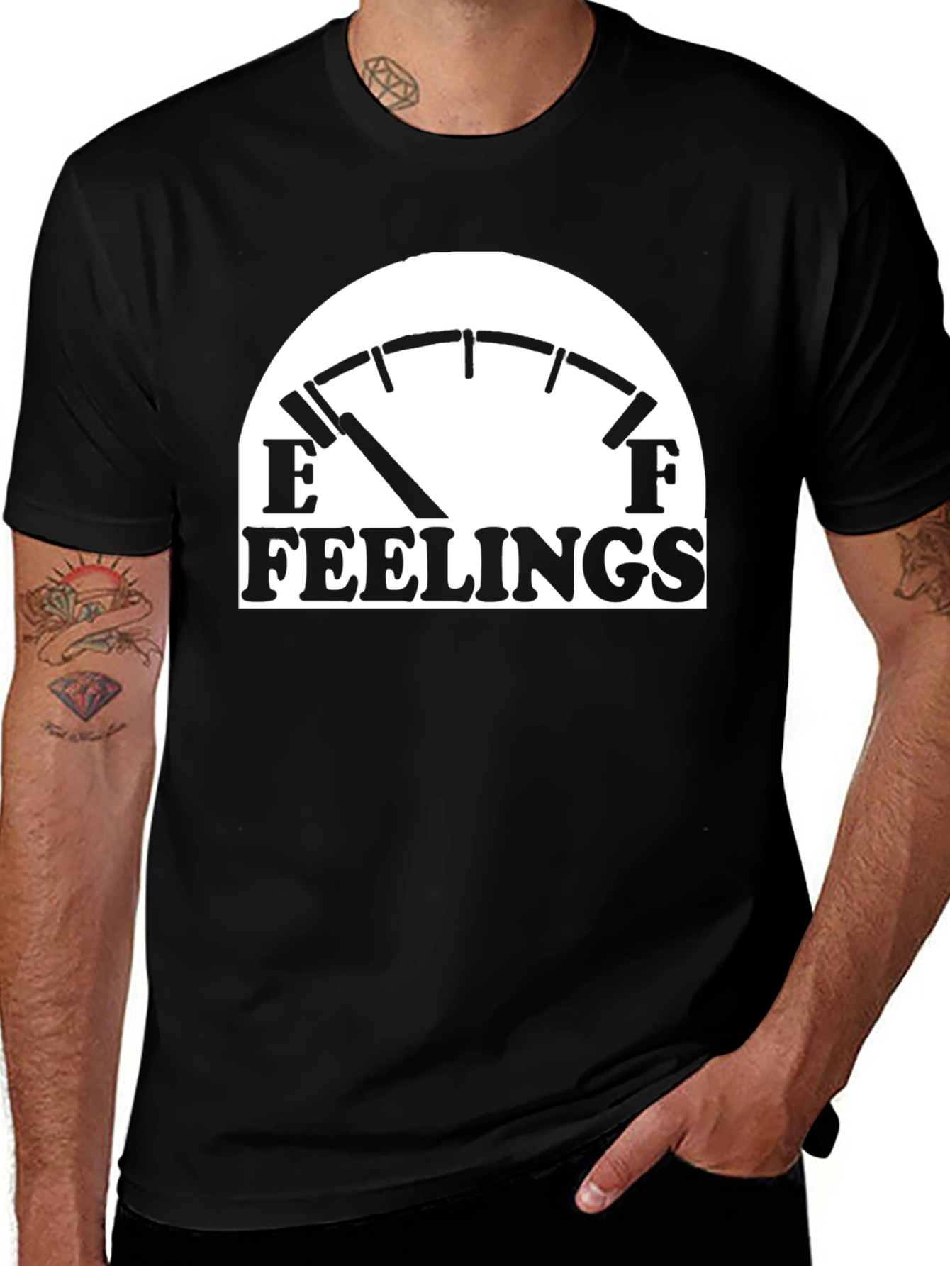 Feelings Empty Funny Graphic T-Shirt