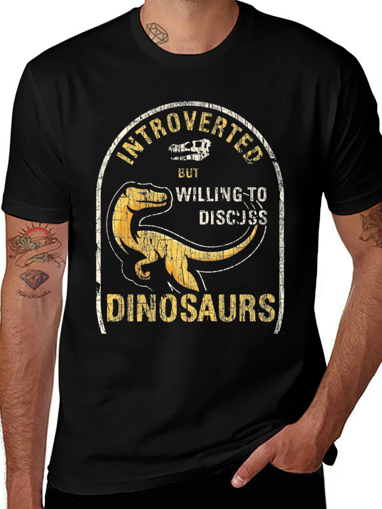 Variant 24 of Introverted Dinosaur T-Shirt