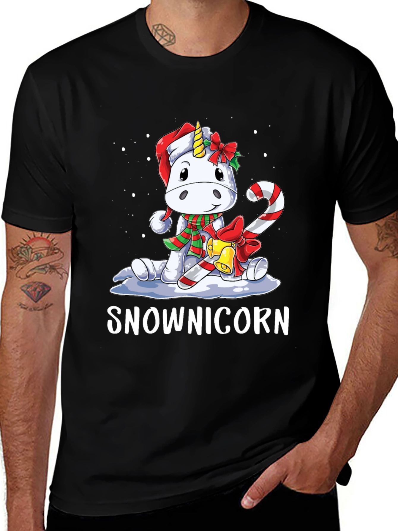 Snownicorn T-Shirt: Festive Holiday Unicorn Tee