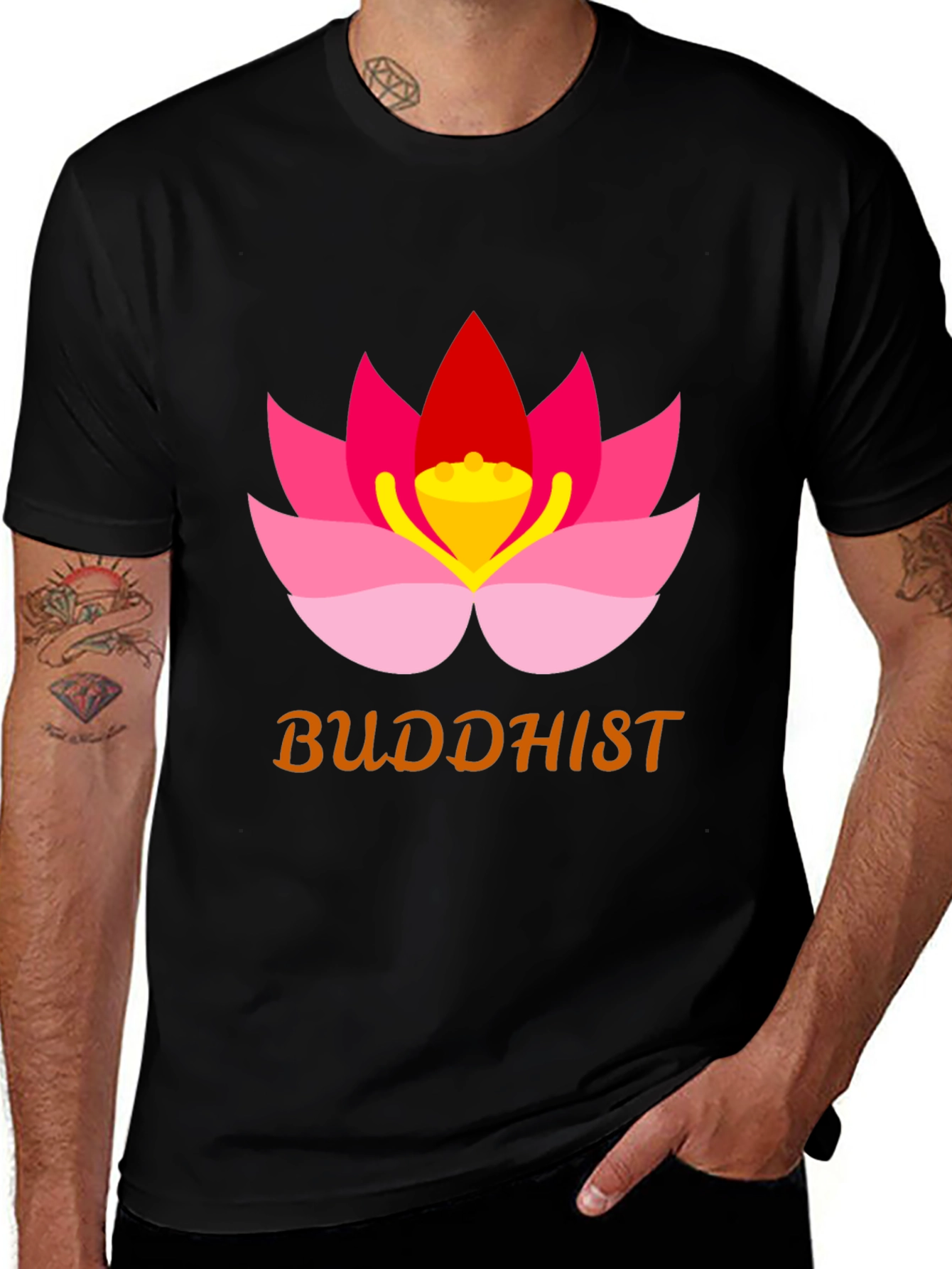 Buddhist Lotus T-Shirt - Meditation & Spirituality