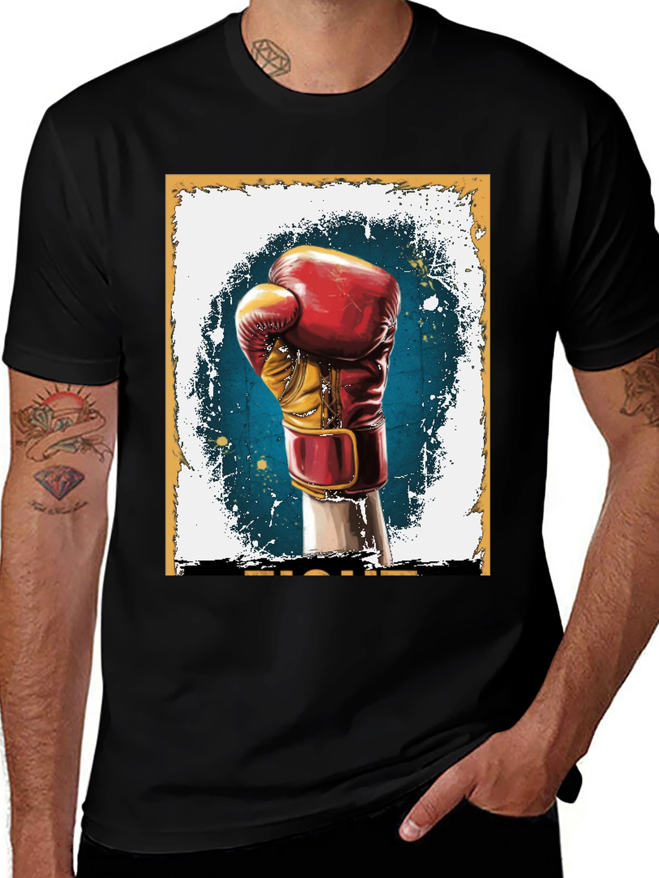 Variant 3 of Fight Boxing Glove Graphic Tee