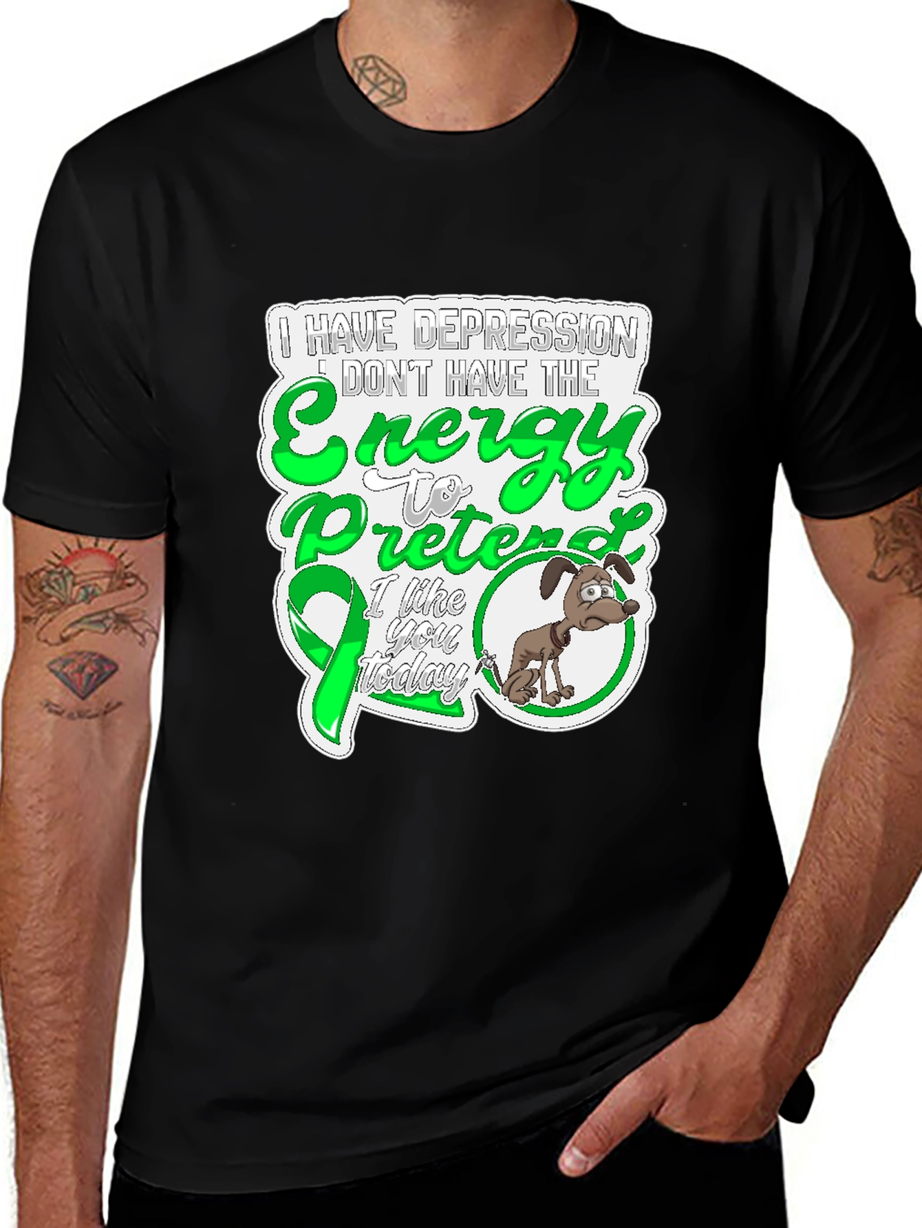 Depression Awareness T-Shirt - Energy to Pretend
