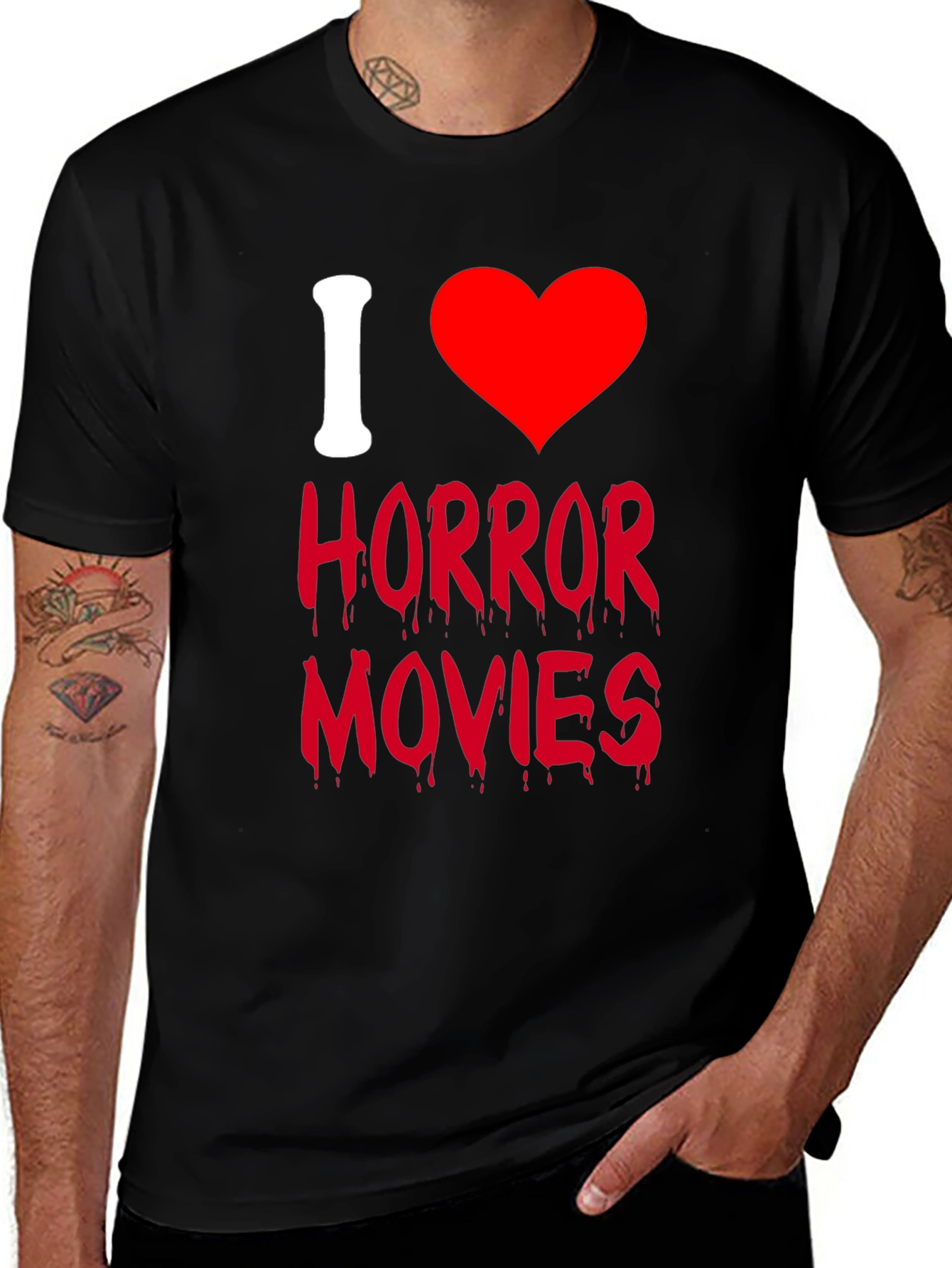 Variant 17 of I Heart Horror Movies Graphic T-Shirt