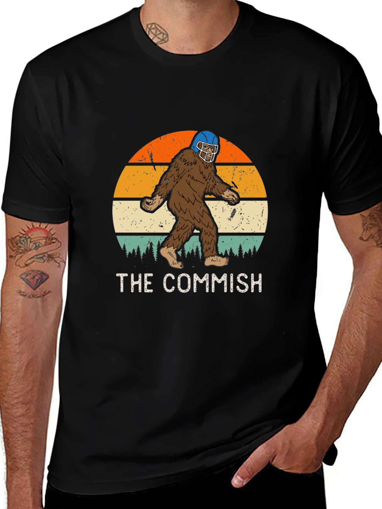 Variant 4 of The Commish Bigfoot Football T-Shirt