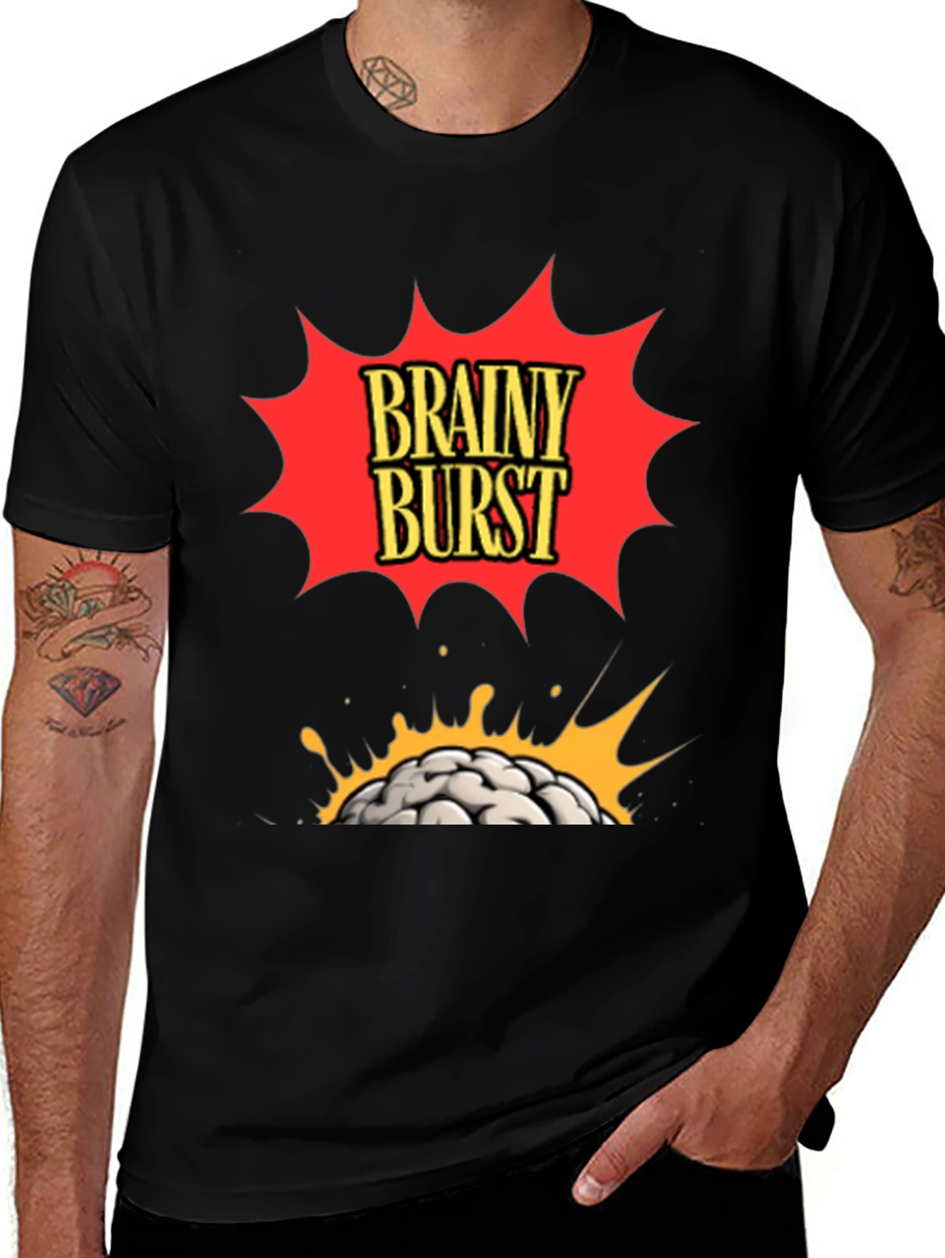 Variant 9 of Brainy Burst Graphic T-Shirt - Bold & Stylish!