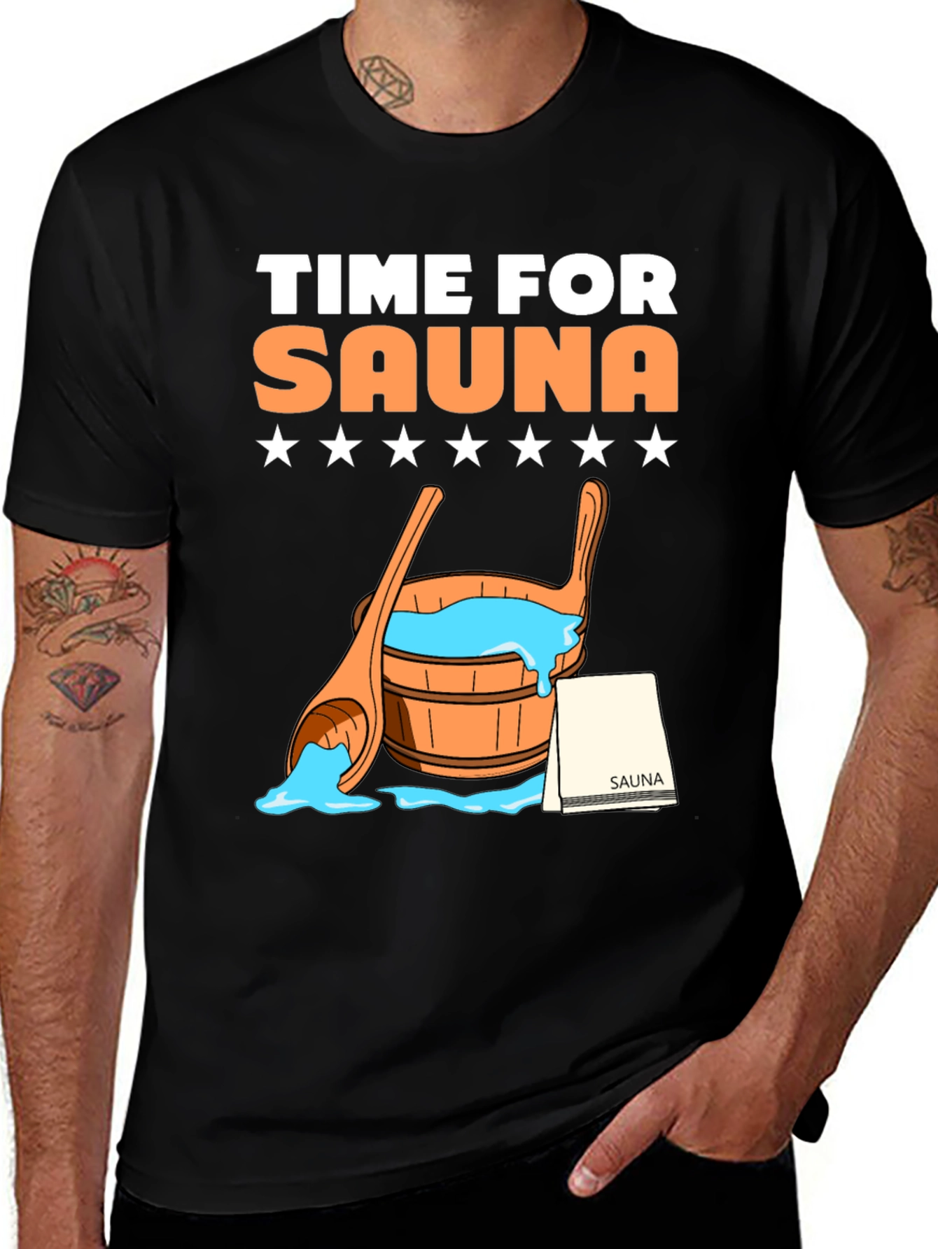 Variant 19 of Time for Sauna Graphic T-Shirt - Relax & Unwind