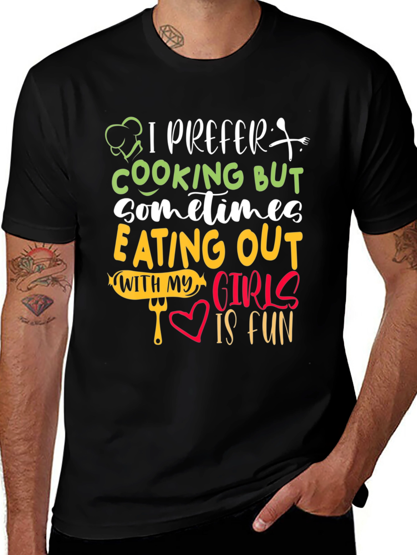 I Prefer Cooking Graphic T-Shirt