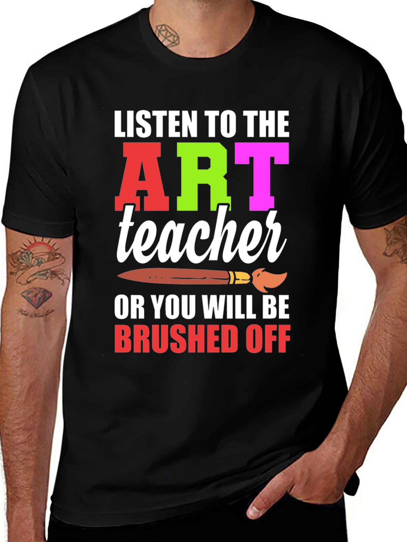 Variant 13 of Listen to the Art Teacher Graphic Tee
