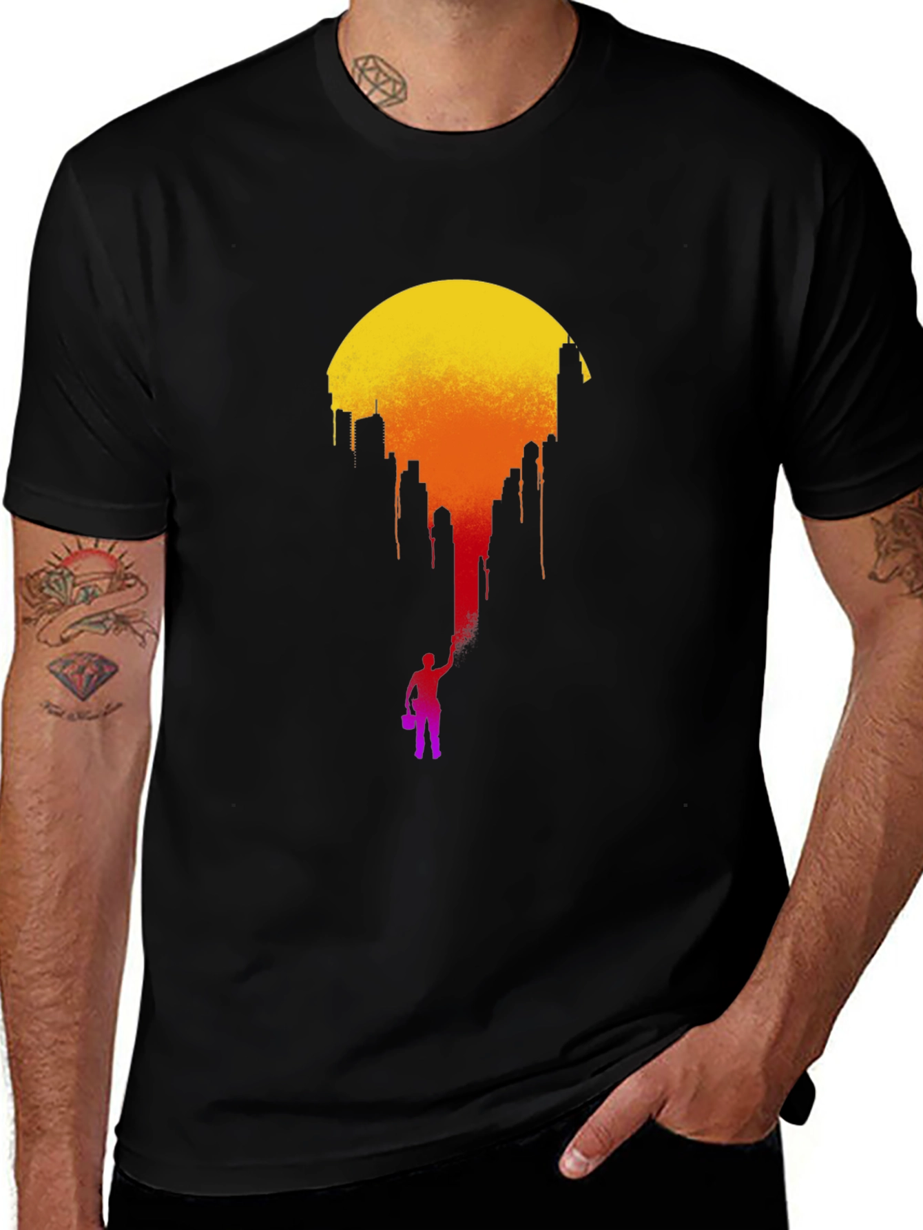 Variant 16 of Cityscape Sunset Tee