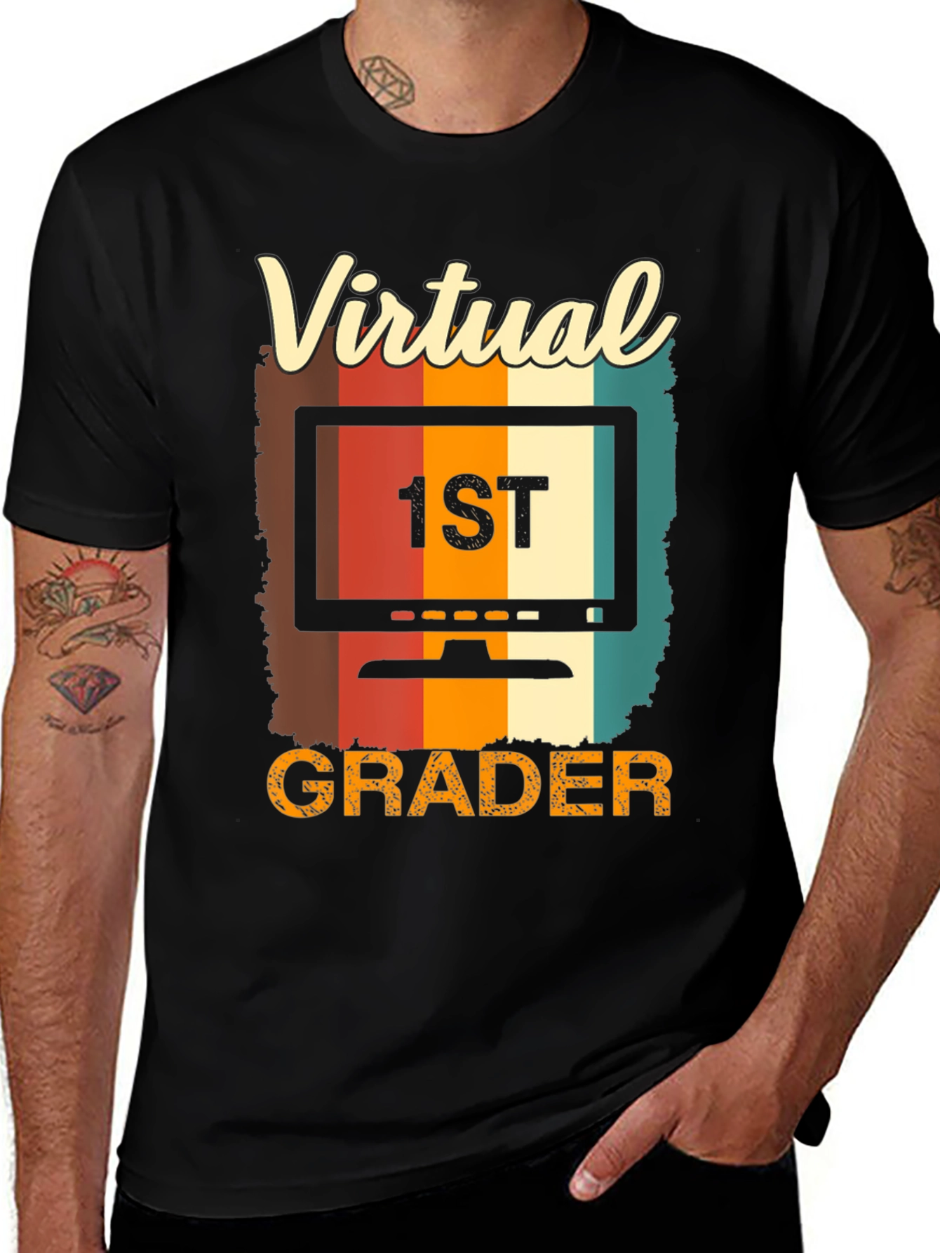 Variant 18 of Virtual 1st Grader T-Shirt - Back to School