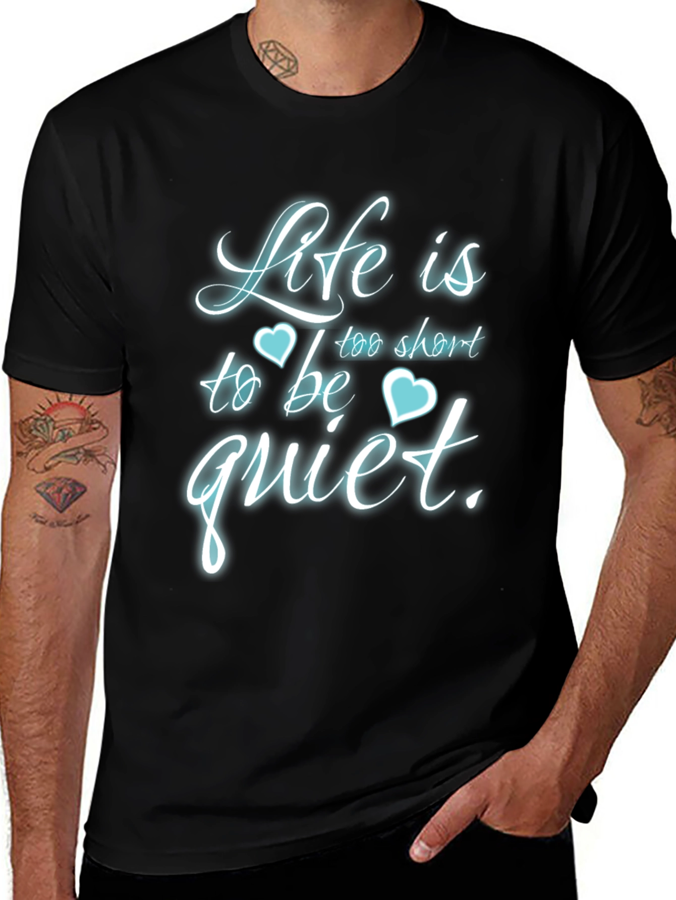 Black Life is Too Short to Be Quiet T-Shirt main image