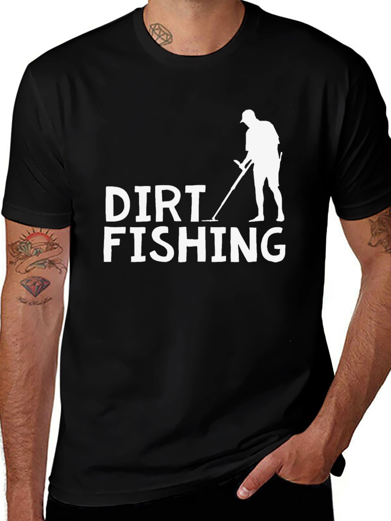 Variant 26 of Dirt Fishing T-Shirt - Metal Detecting Hobby Tee