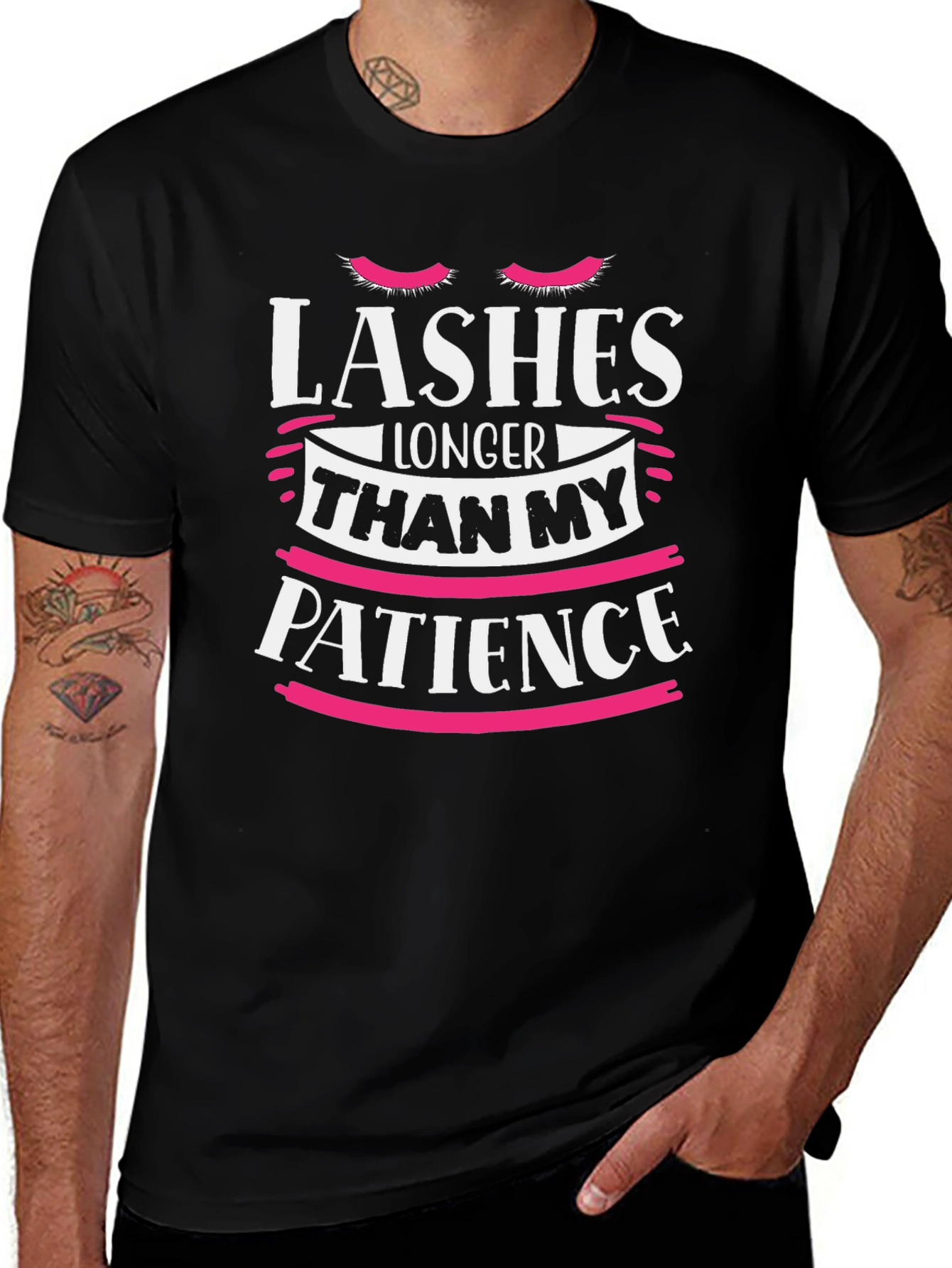 Variant 14 of Lashes Longer Than My Patience Graphic Tee