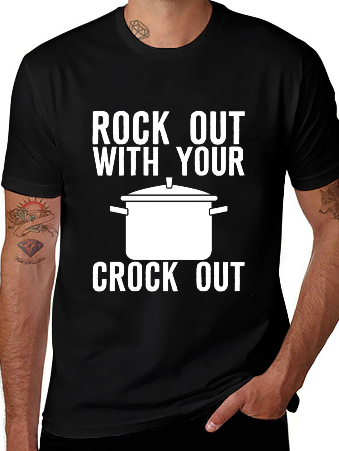 Rock Out With Your Crock Out - Black T-Shirt