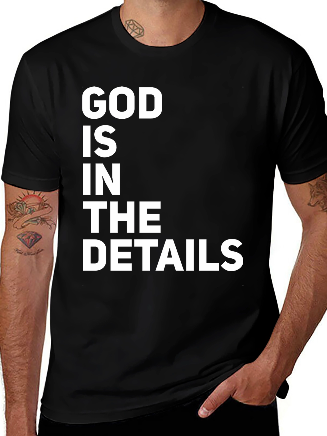 Variant 22 of God Is In The Details Black T-Shirt