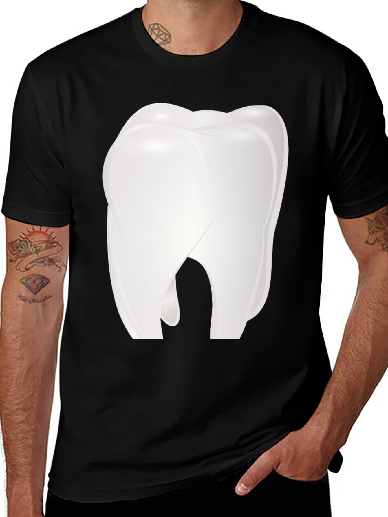 Funny Dental Tooth Graphic T-Shirt