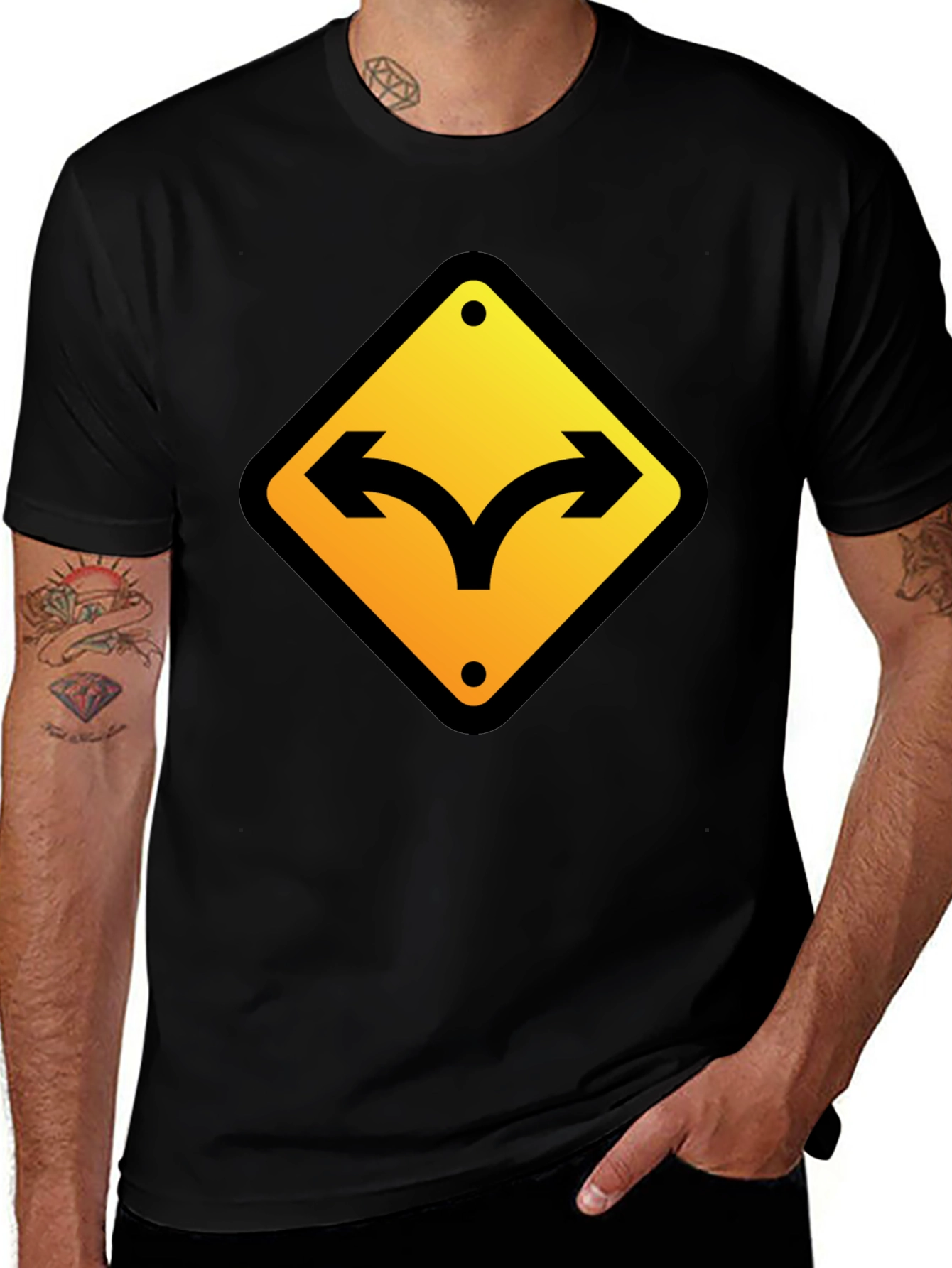 Variant 11 of Two-Way Arrow Graphic Tee