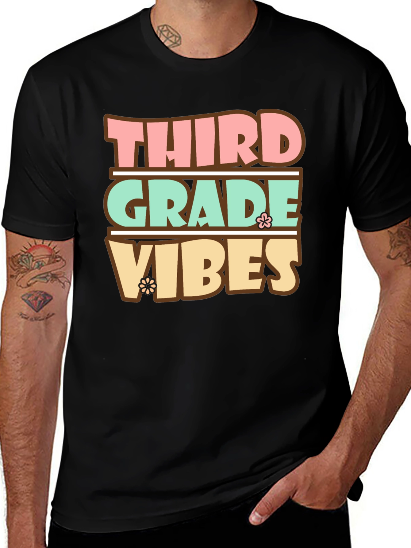 Variant 3 of Third Grade Vibes Graphic Tee