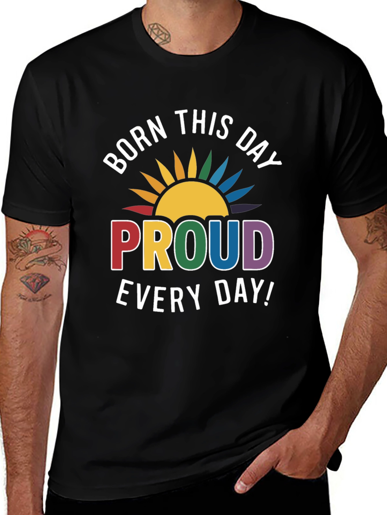 Born This Day Proud Every Day LGBTQ+ T-Shirt