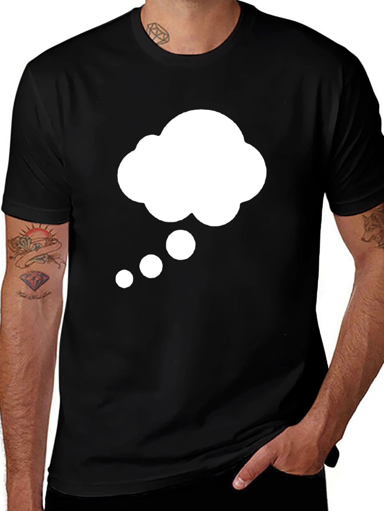 Variant 3 of Thinking Cloud Graphic Tee - Soft Cotton Comfort