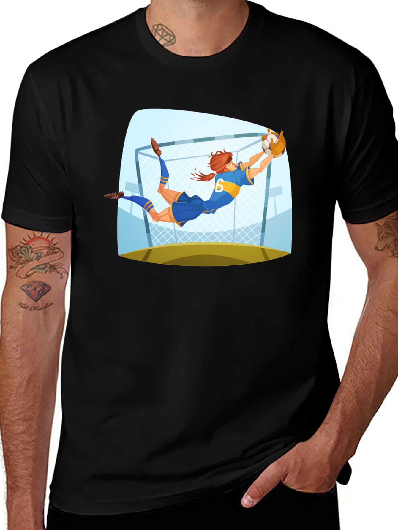 Variant 20 of Goalkeeper Graphic Tee - Soccer Fan Apparel