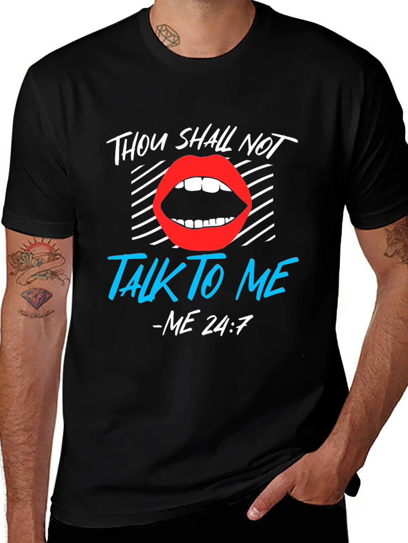 Variant 7 of Thou Shall Not Talk To Me Graphic Tee