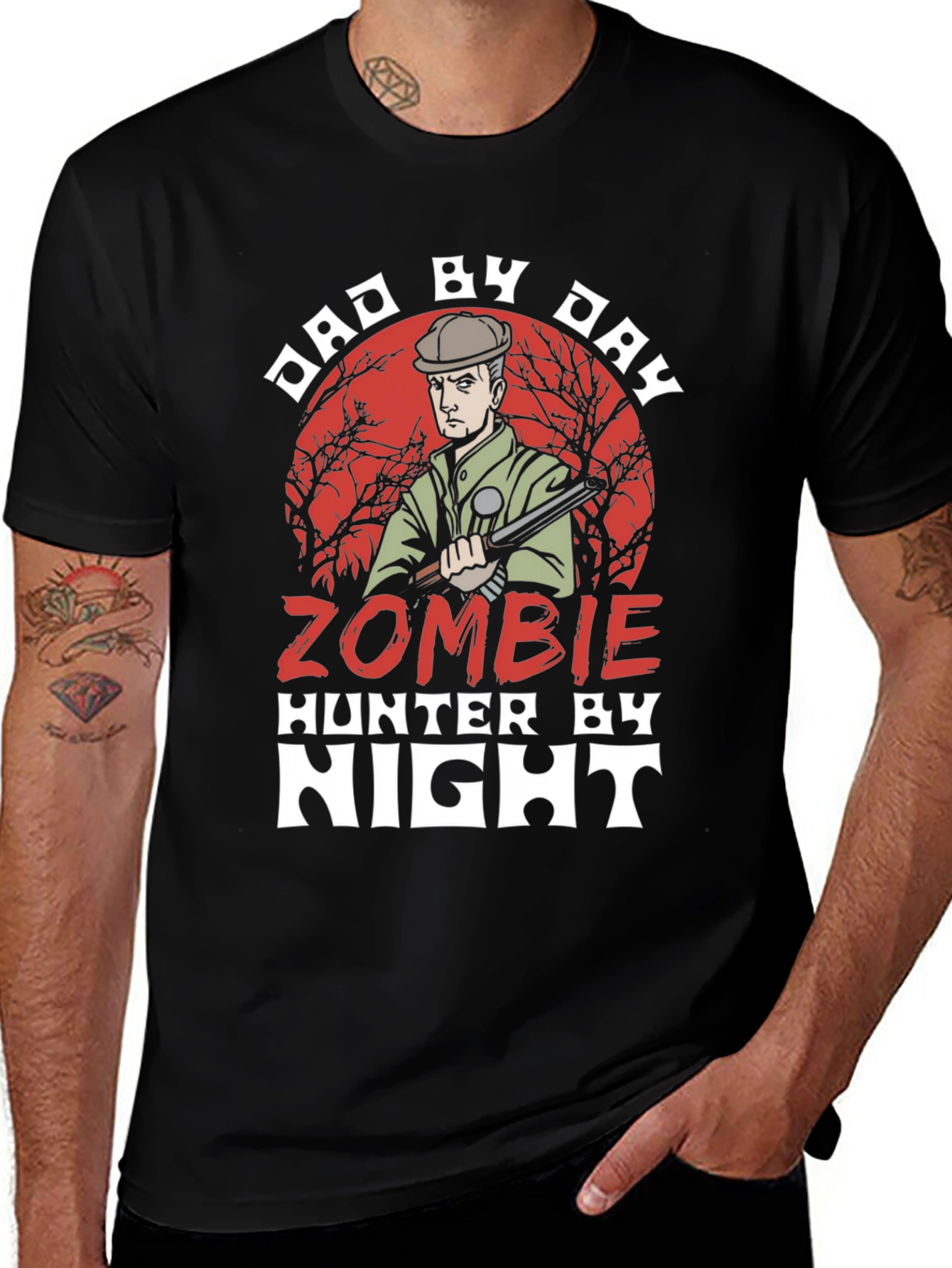 Dad By Day Zombie Hunter T-Shirt