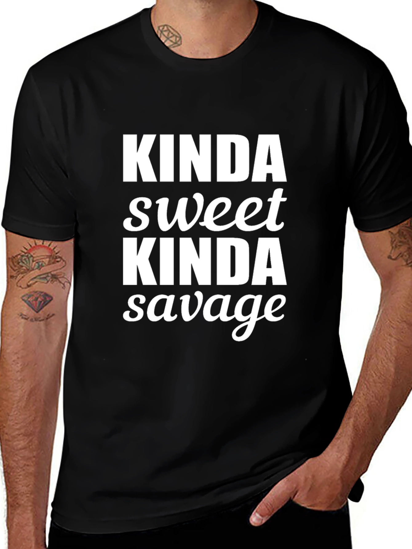 Variant 6 of Kinda Sweet Kinda Savage Graphic Tee