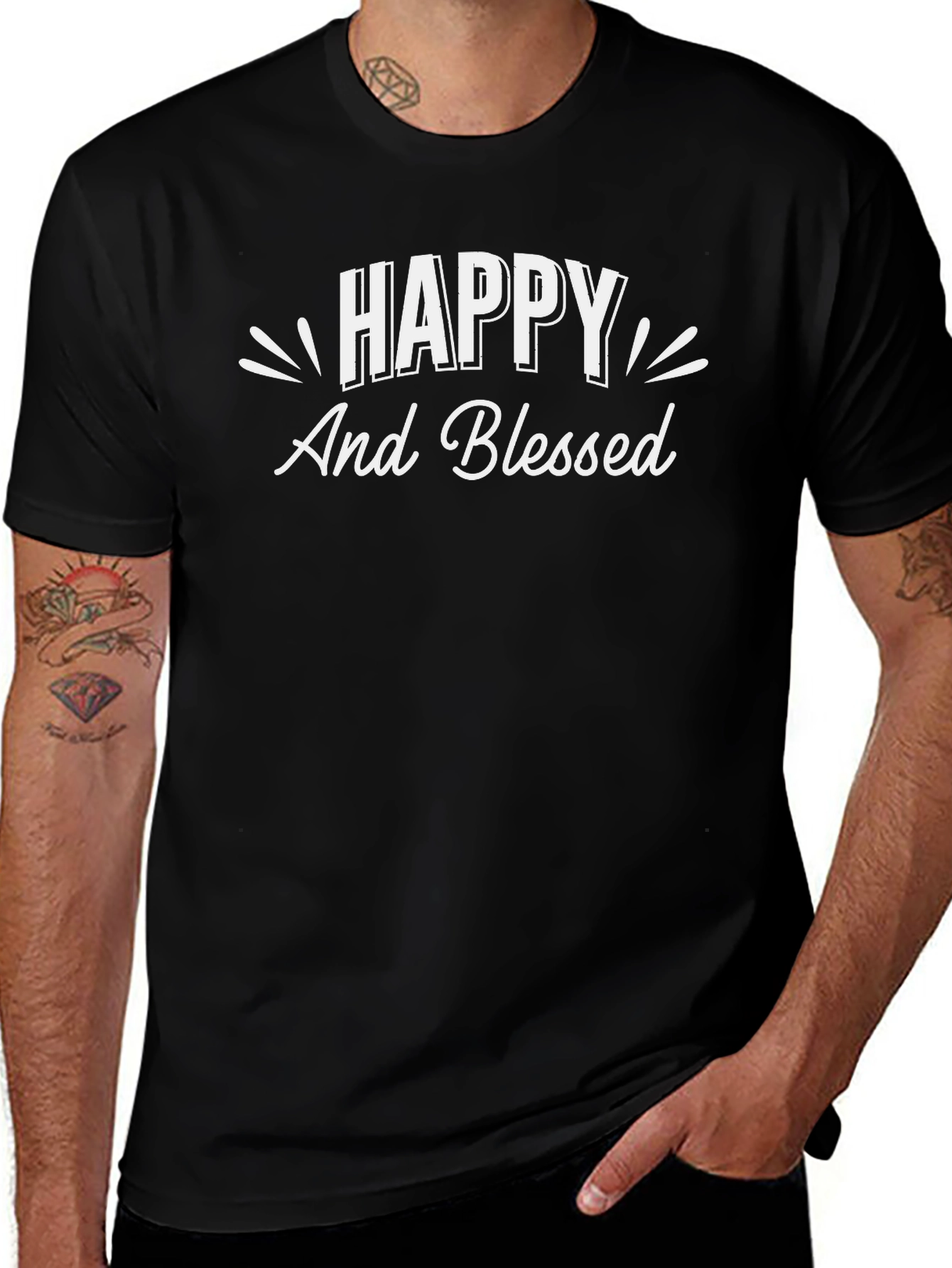 Variant 21 of Happy and Blessed Graphic T-Shirt