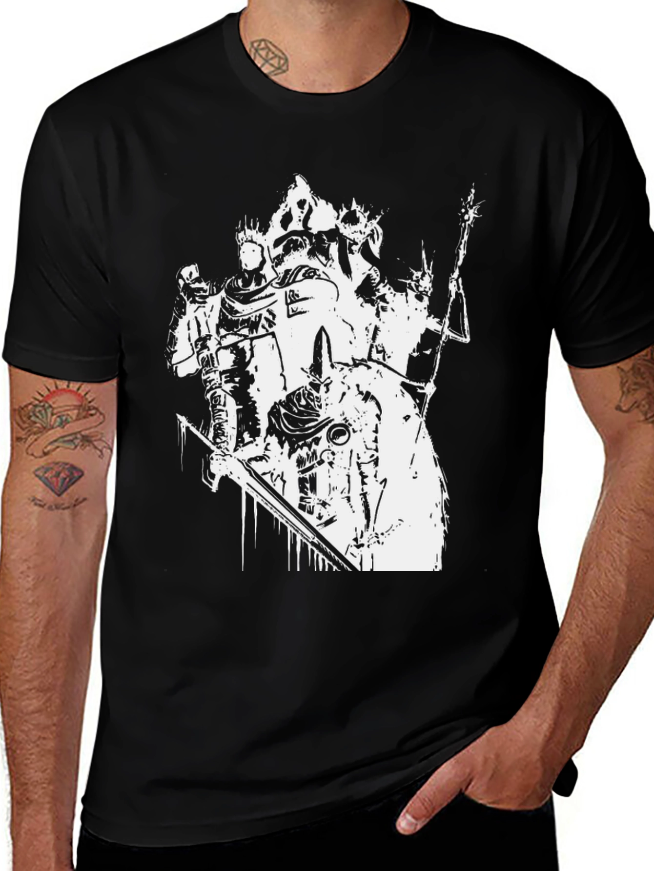 Dark Souls Lords T-Shirt - Black Graphic Tee