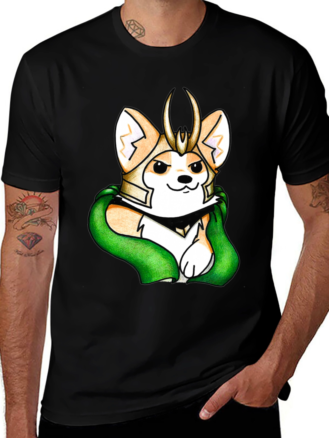 Loki Corgi T-Shirt - Mischief Managed!