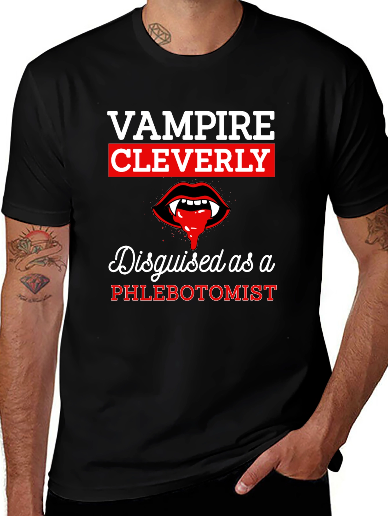 Variant 9 of Vampire Phlebotomist Graphic Tee