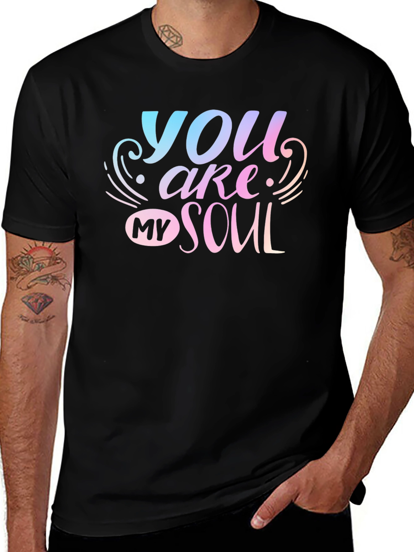 You Are My Soul Graphic Tee - Black