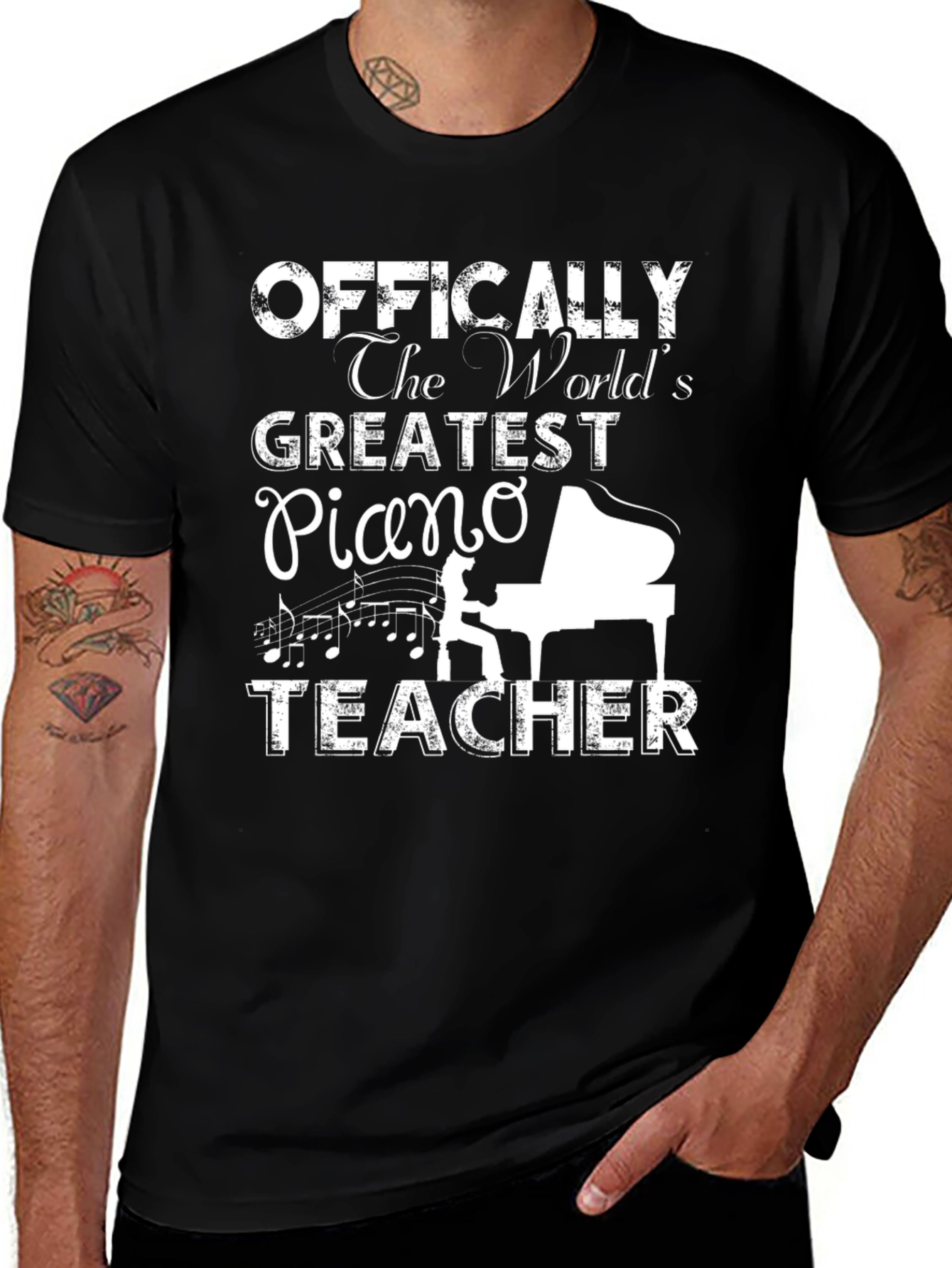 Variant 10 of Greatest Piano Teacher T-Shirt