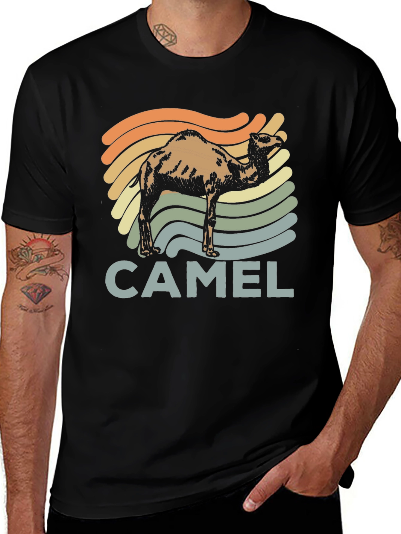 Variant 3 of Retro Camel T-Shirt - Vintage Style Graphic Tee