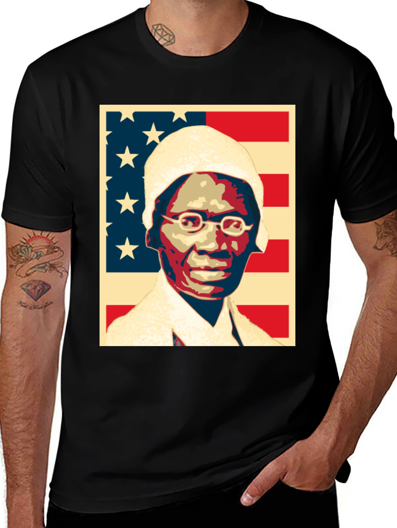 Sojourner Truth American Flag Graphic T-Shirt