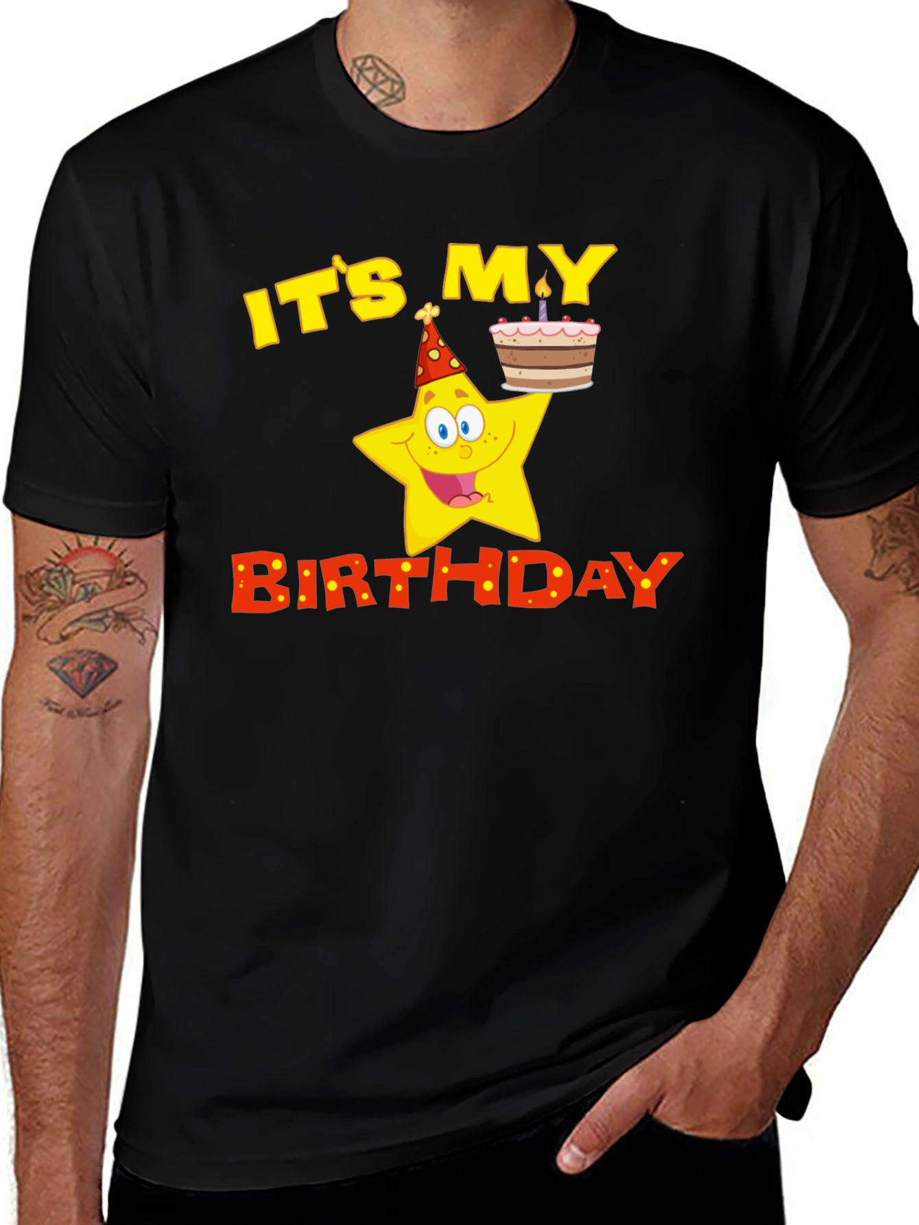 Variant 22 of It's My Birthday Star T-Shirt