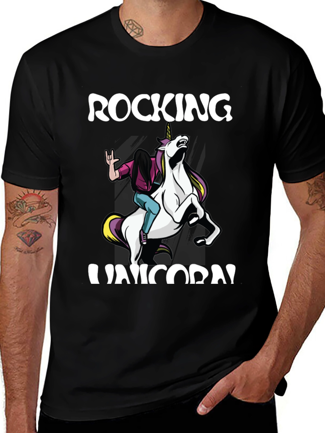 Variant 15 of Rocking Unicorn Graphic Tee