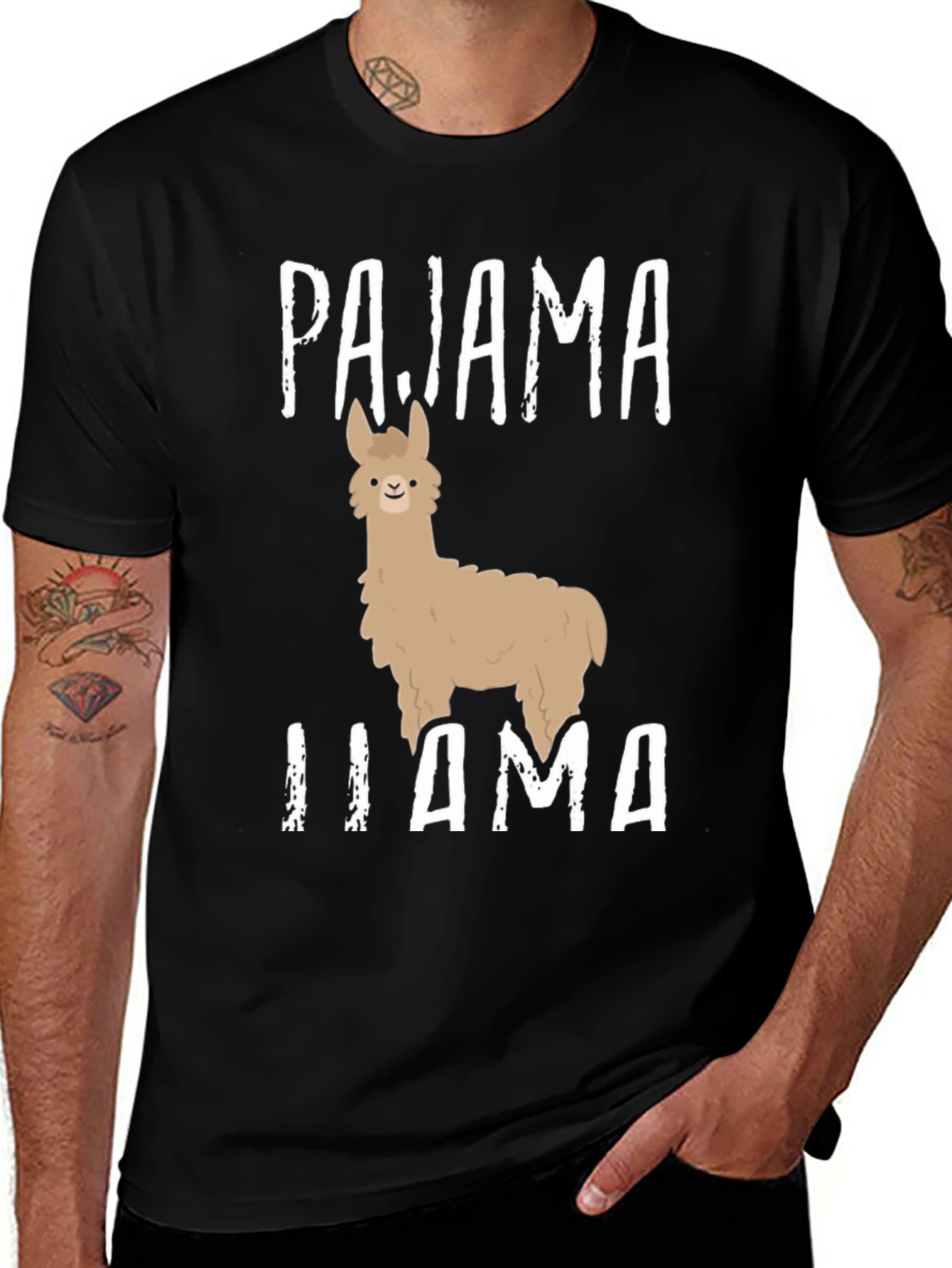 Variant 16 of Pajama Llama T-Shirt - Funny Novelty Tee