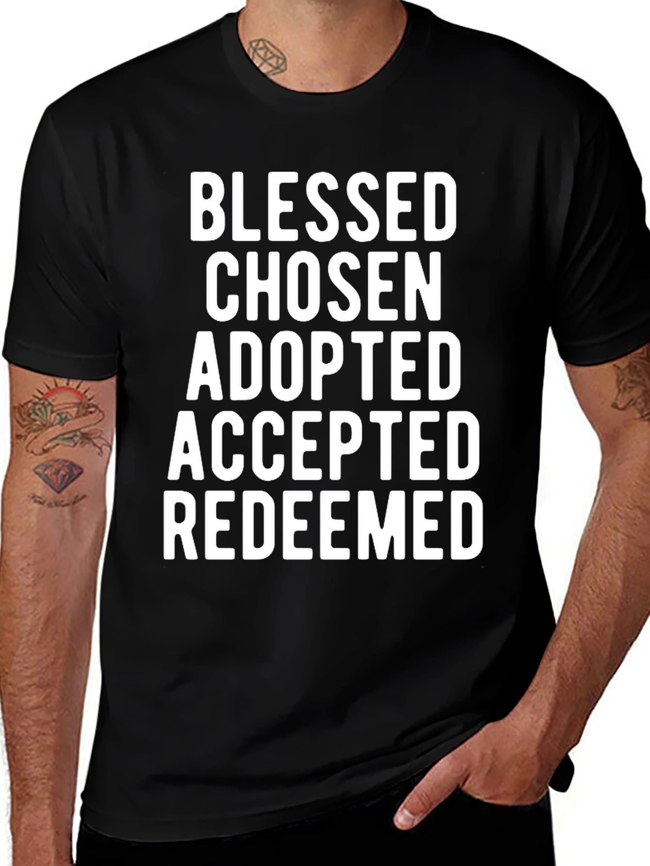 Variant 27 of Blessed Chosen Adopted Graphic Tee