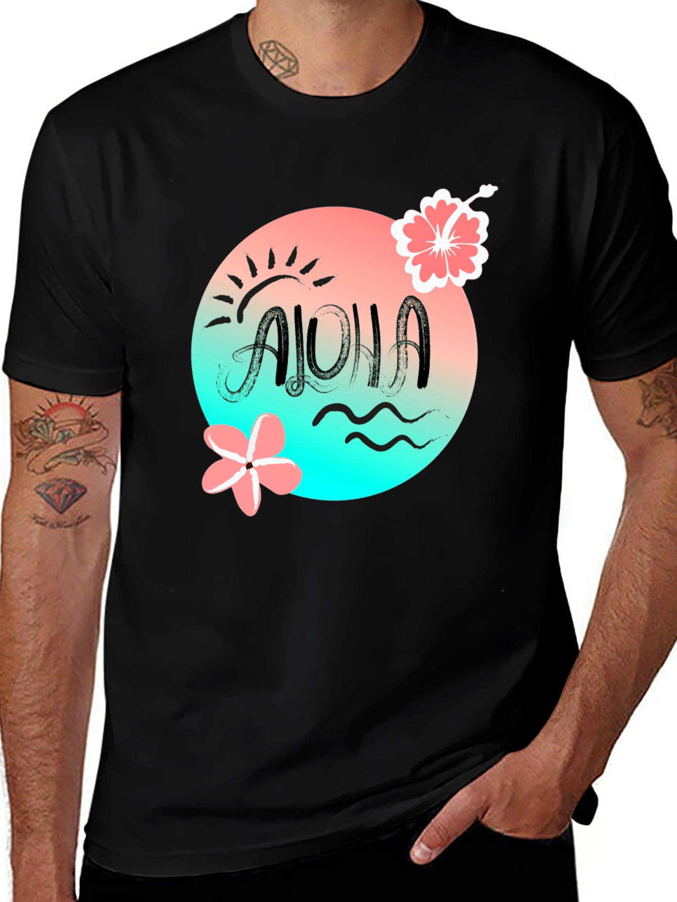 Aloha Graphic T-Shirt - Hawaiian Vibes