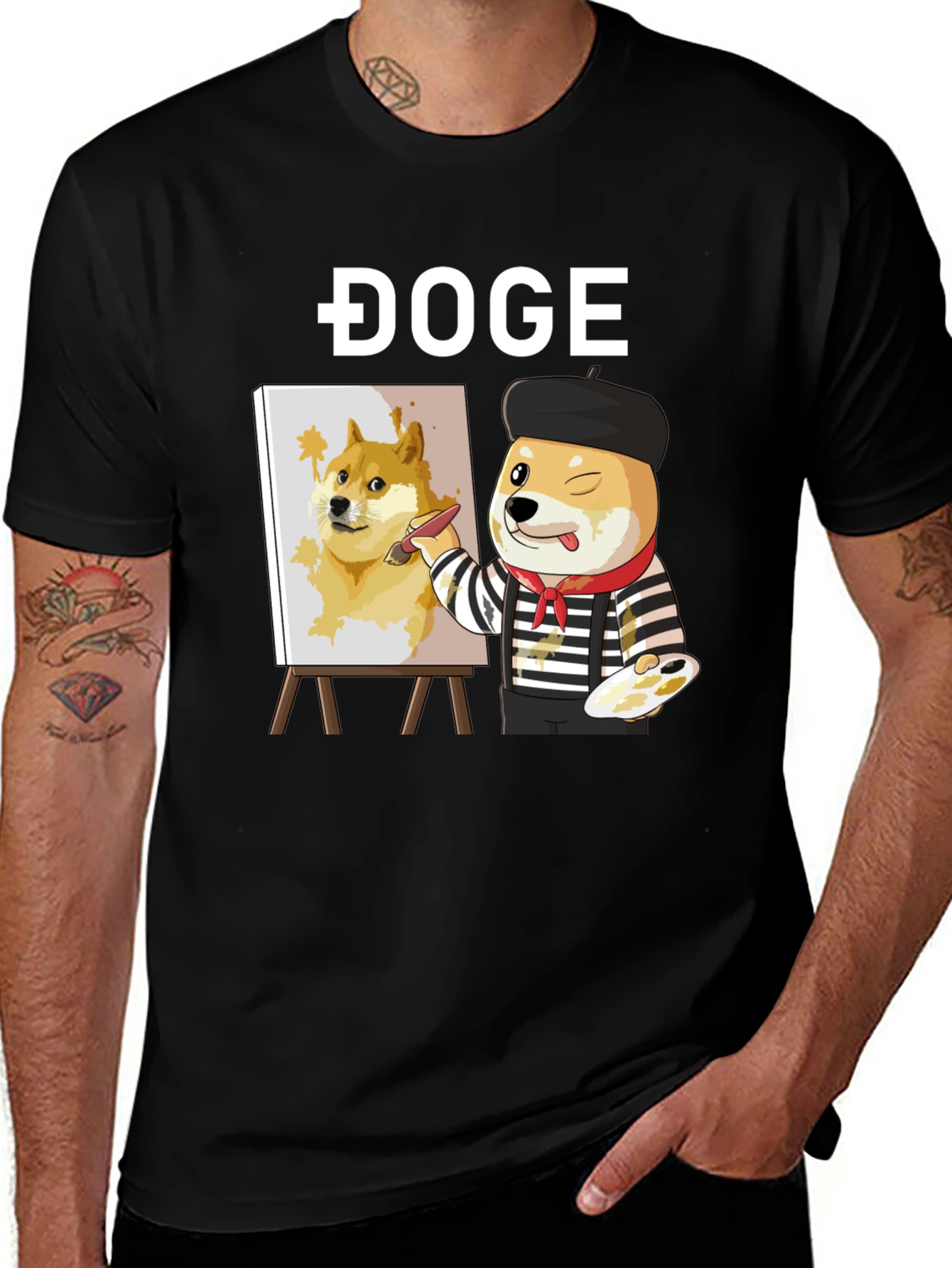 Doge Painter T-Shirt - Meme Artist Tee
