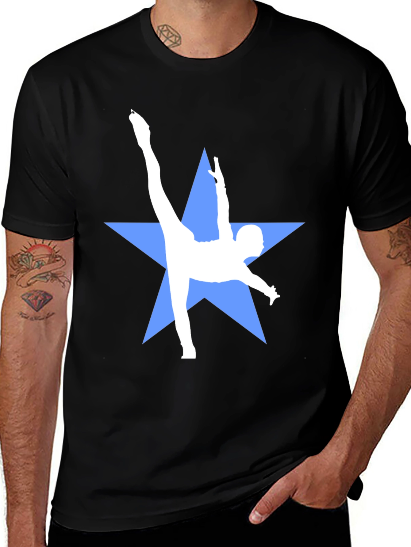 Variant 5 of Gymnast Silhouette Star Graphic T-Shirt