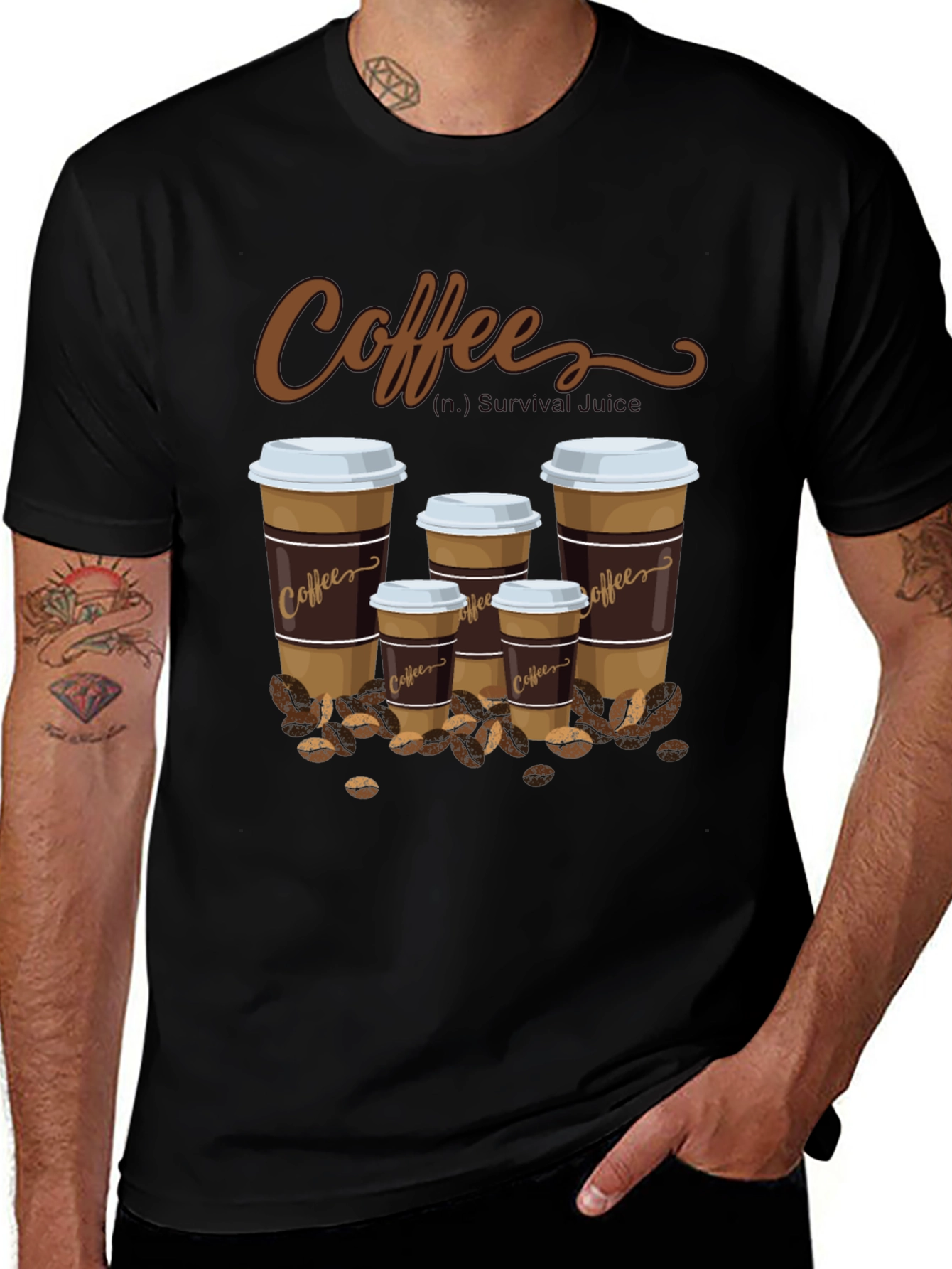 Variant 26 of Coffee (n.) Survival Juice Graphic T-Shirt