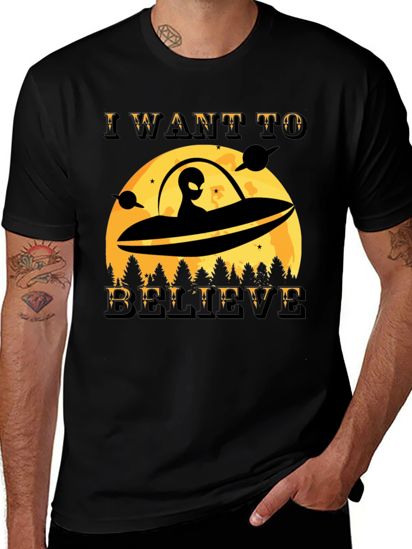 I Want To Believe UFO Alien T-Shirt