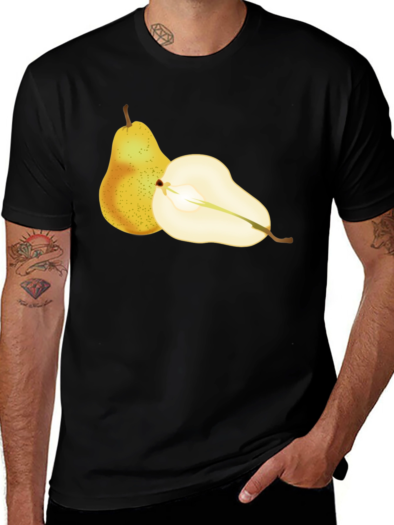Variant 18 of Pear Graphic T-Shirt - Fresh Fruit Design