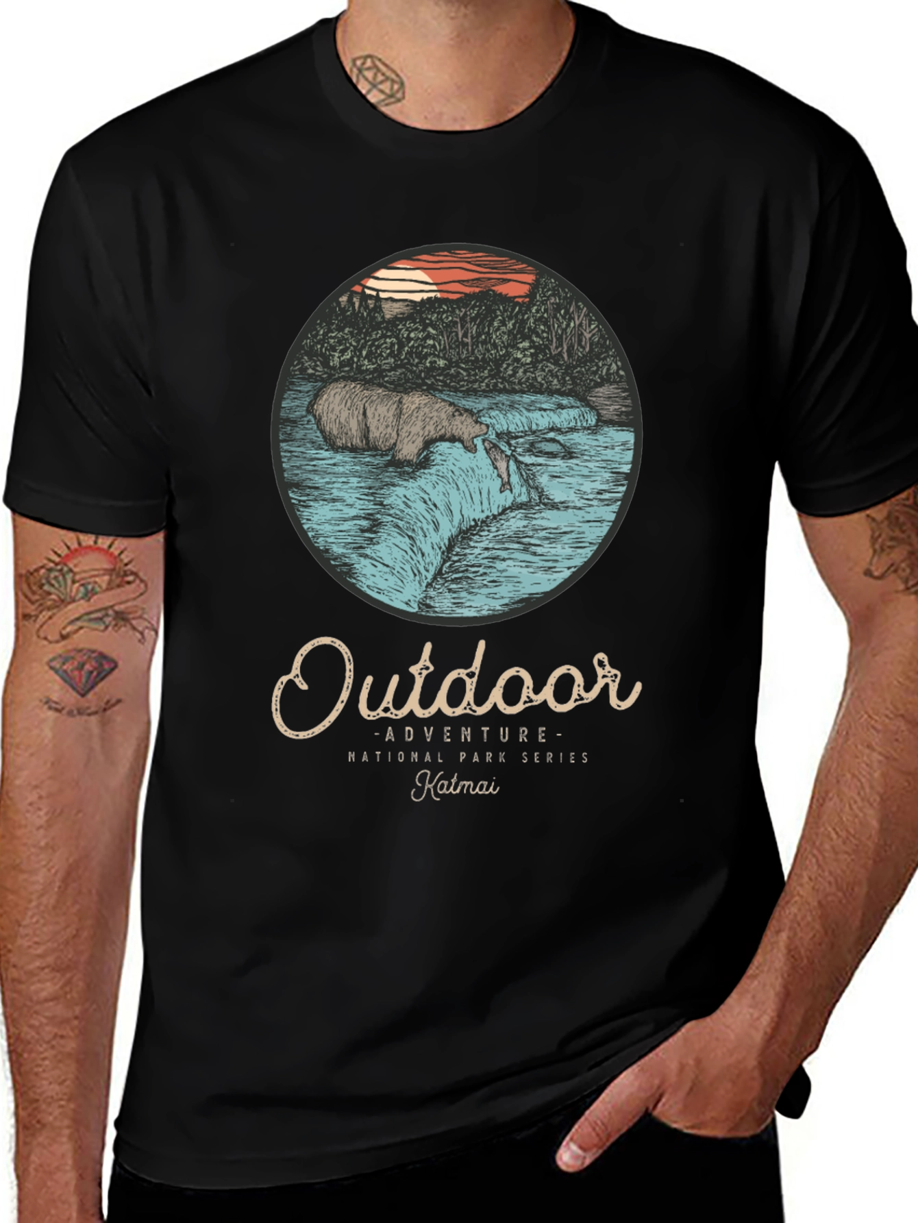 Variant 13 of Outdoor Adventure Katmai National Park Series T-Shirt