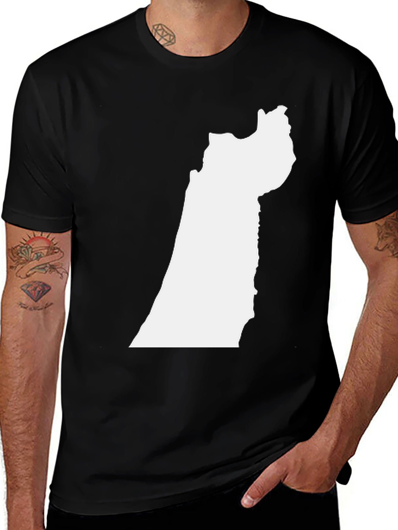 Geometric Map T-Shirt - Modern Design